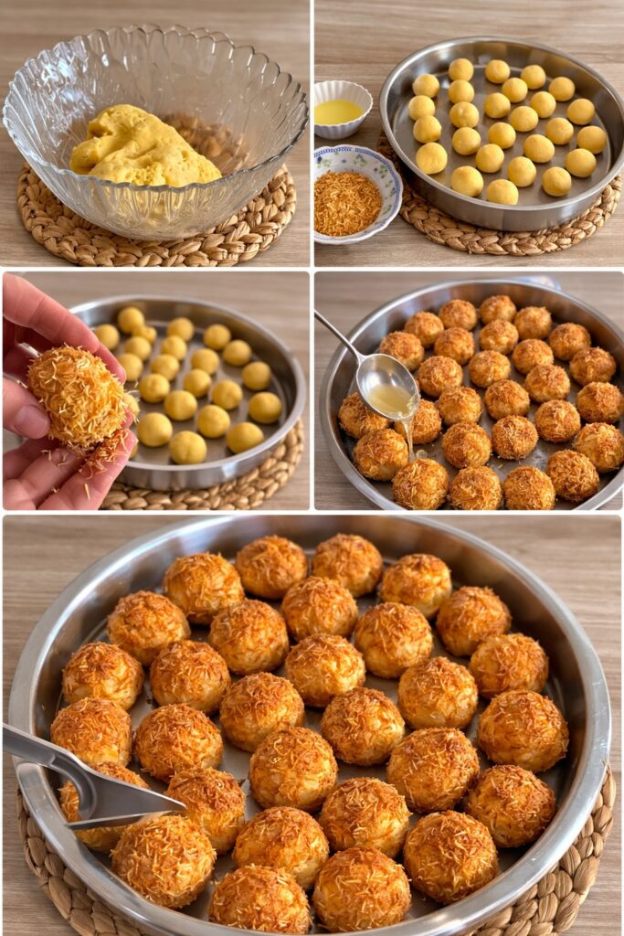 15 Dakikada Baklavadan Daha Hafif Kadayıflı Şerbetli Tatlı Tarifi