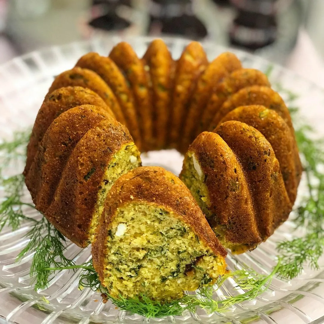 Peynirli Dereotlu Maydanozlu Mısır Unlu Kek