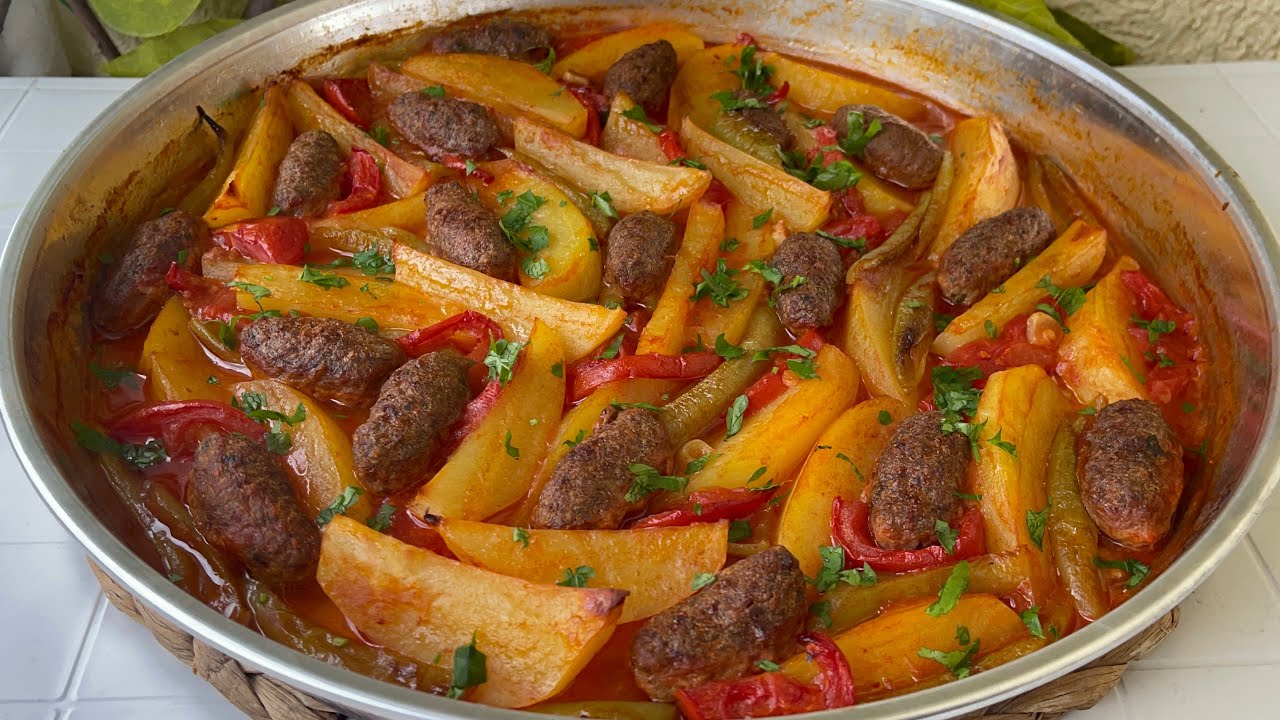 Kızartma Tadında Fırında Köfte Patates Nasıl Yapılır
