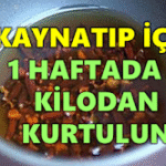 Kaynatın ve 1 Haftada 3 Kilo Zayıflayın