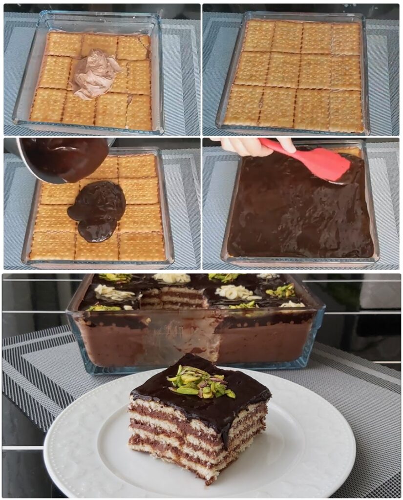 Yapması 10 Dk nızı Almayan Harika Bir Bisküvi Pastası