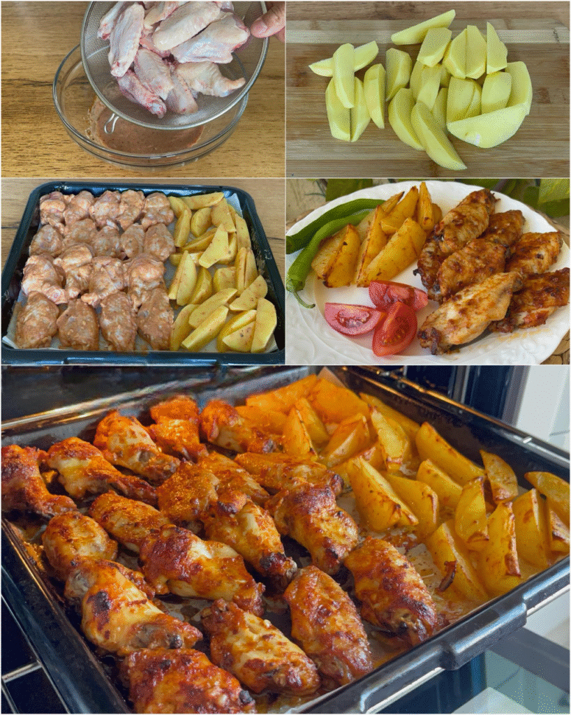 Mangal Tadında Soslu Tavuk Kanat