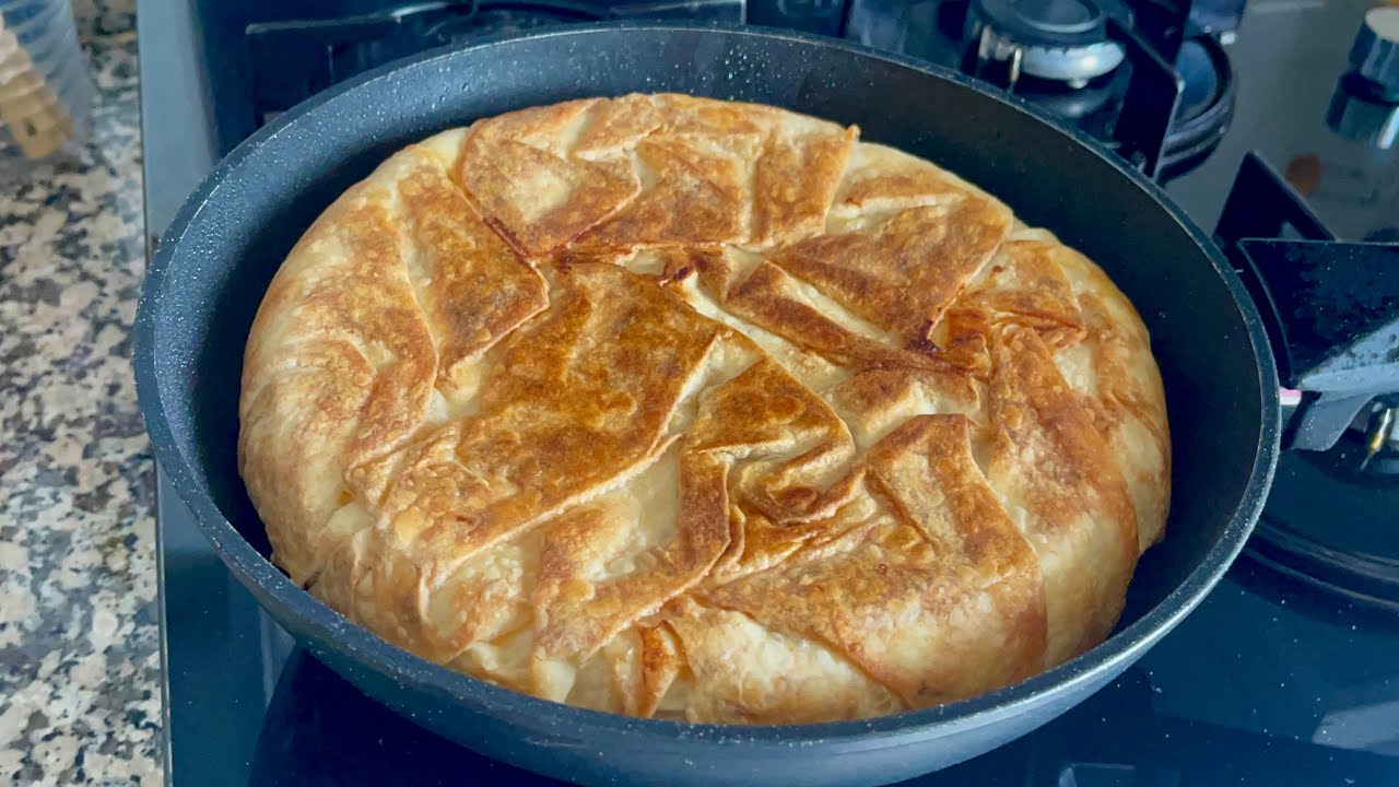Sadece 2 Yufka İle Tavada Enfes Bir Börek