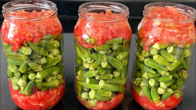 Mevsimindeki Kadar Taze Bamya Konservesi