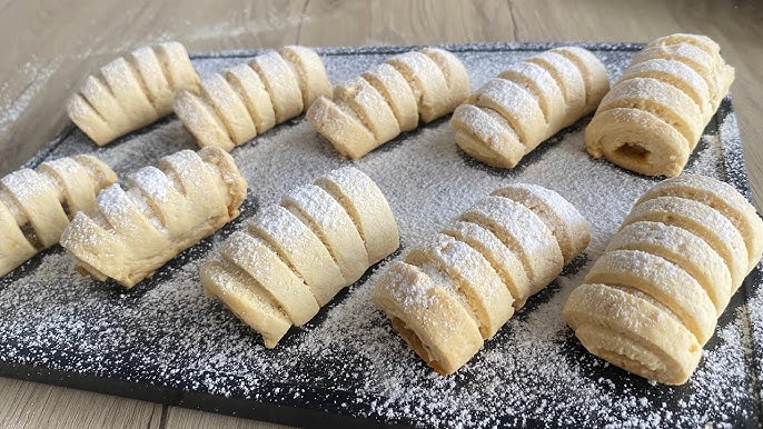 Az Maliyetli Pastane Usulü Kıyır Kıyır Elmalı Kurabiye