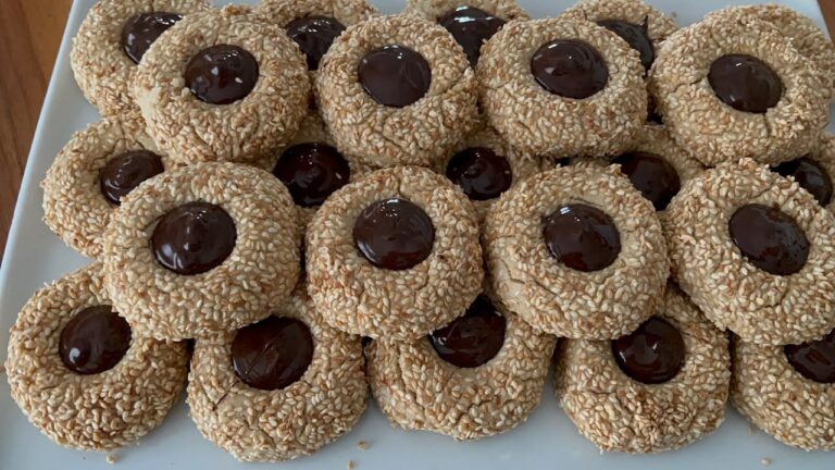 Bu Kurabiyeyi Yapmayan Pişman Olur Tahinli Susamlı Kurabiye