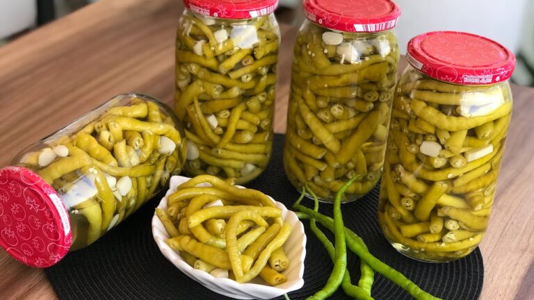 Çıtır Çıtır Kıl Biber Turşusu 1 Haftada Hazır