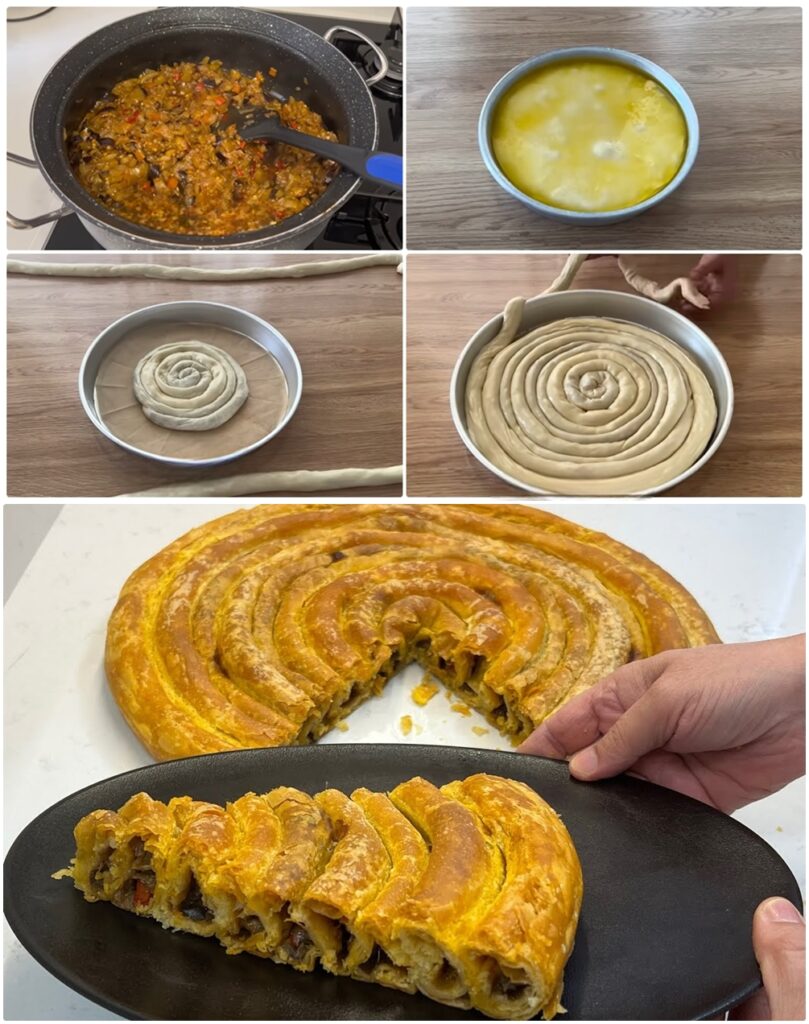 Patlıcanlı El Açması Börek