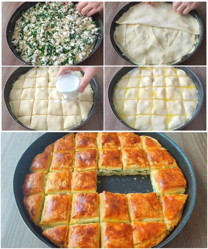 Sadece 4 Beze İle Kat Kat Sütlü Börek Tarifi