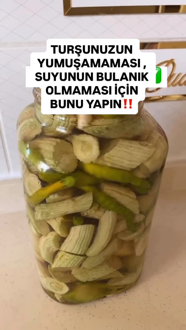 Yumuşamayan Çıtır Çıtır Suyu Berrak Turşu Tarifi