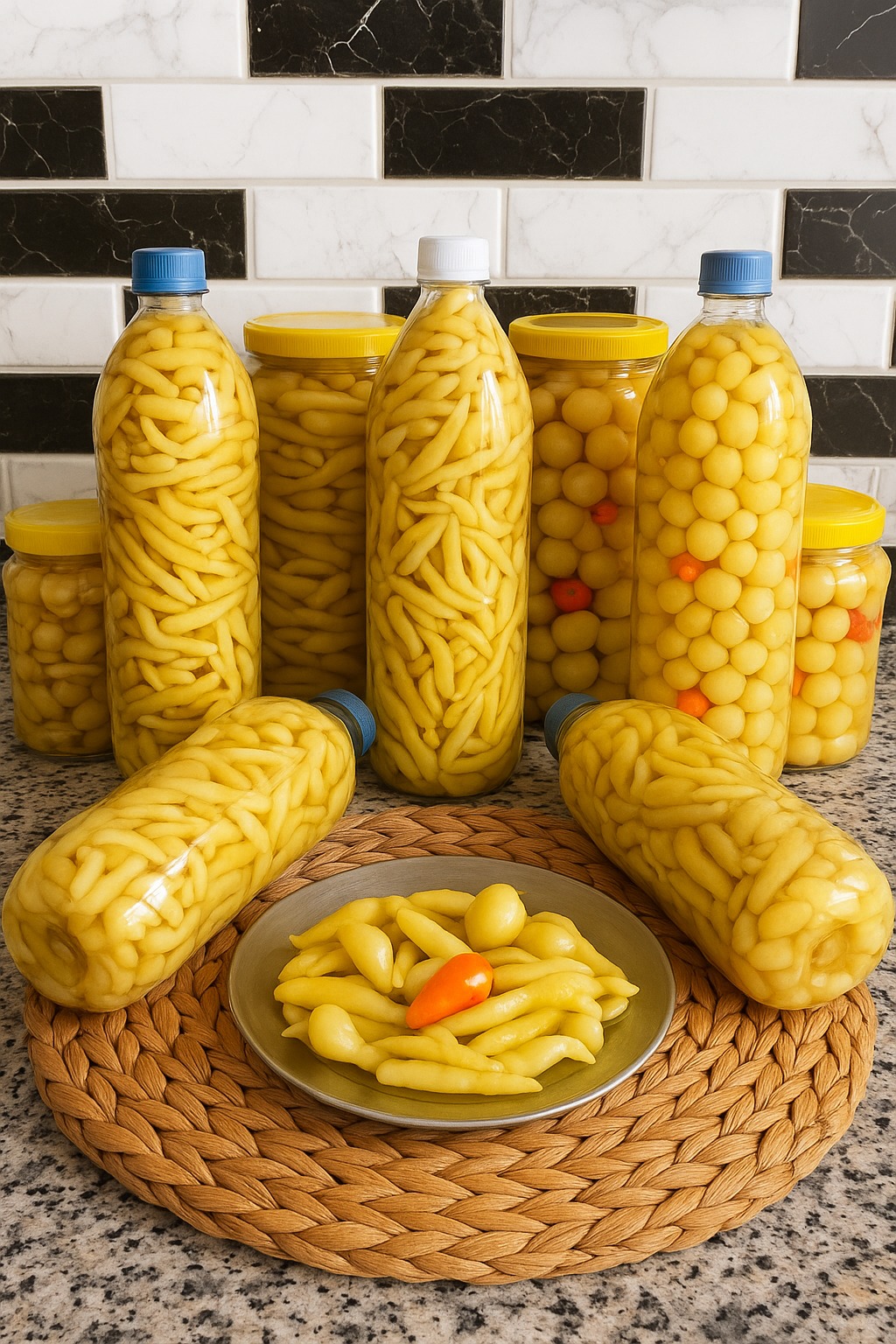 Altın Sarısı Biber Turşusu