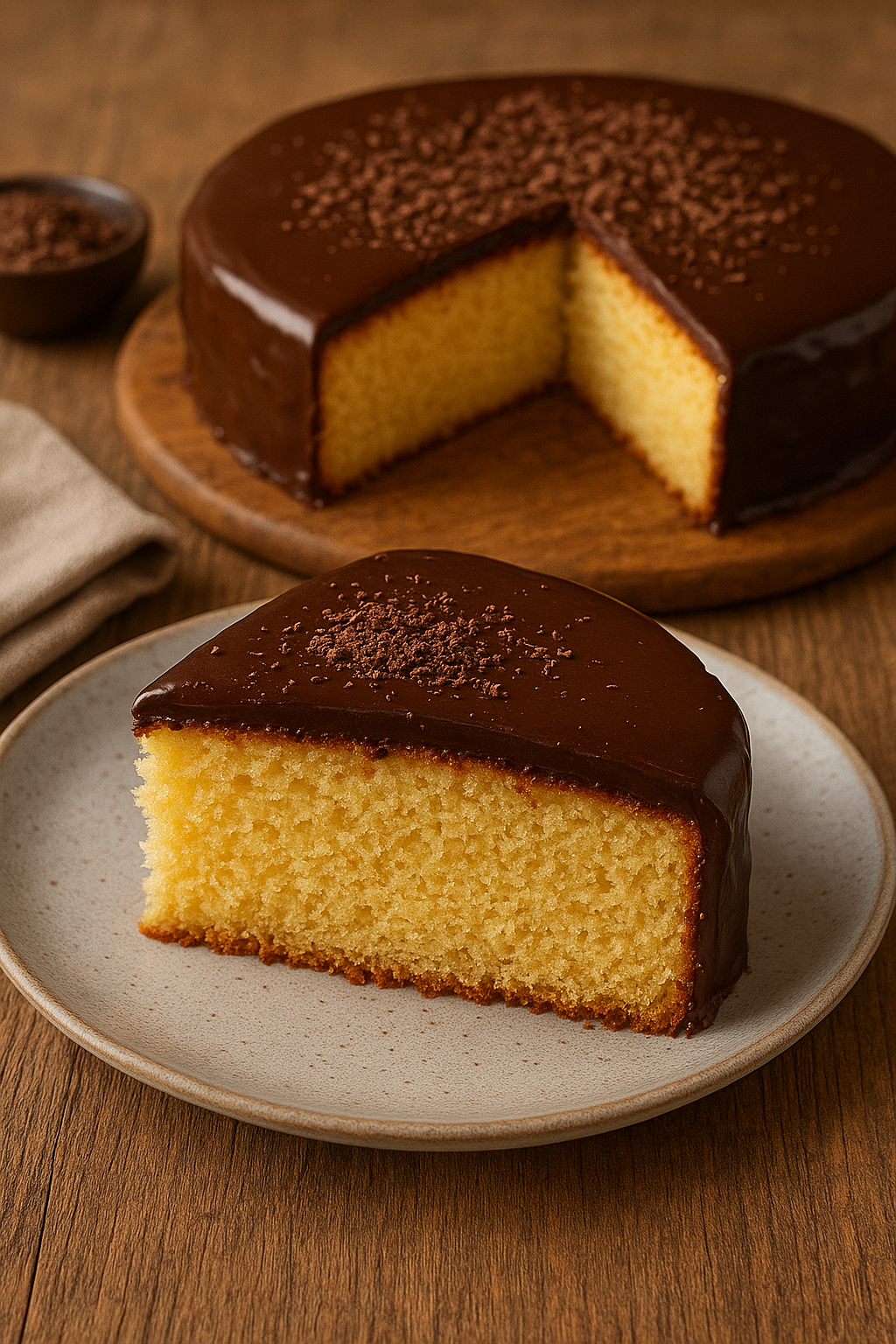 Çikolata Ganajlı Pamuk Pasta Tarifi