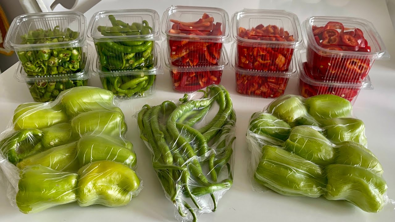 Biberleri Buzlukta Bir YIL Taze Gibi Saklıyorum Kışın Asla BİBER Almıyorum