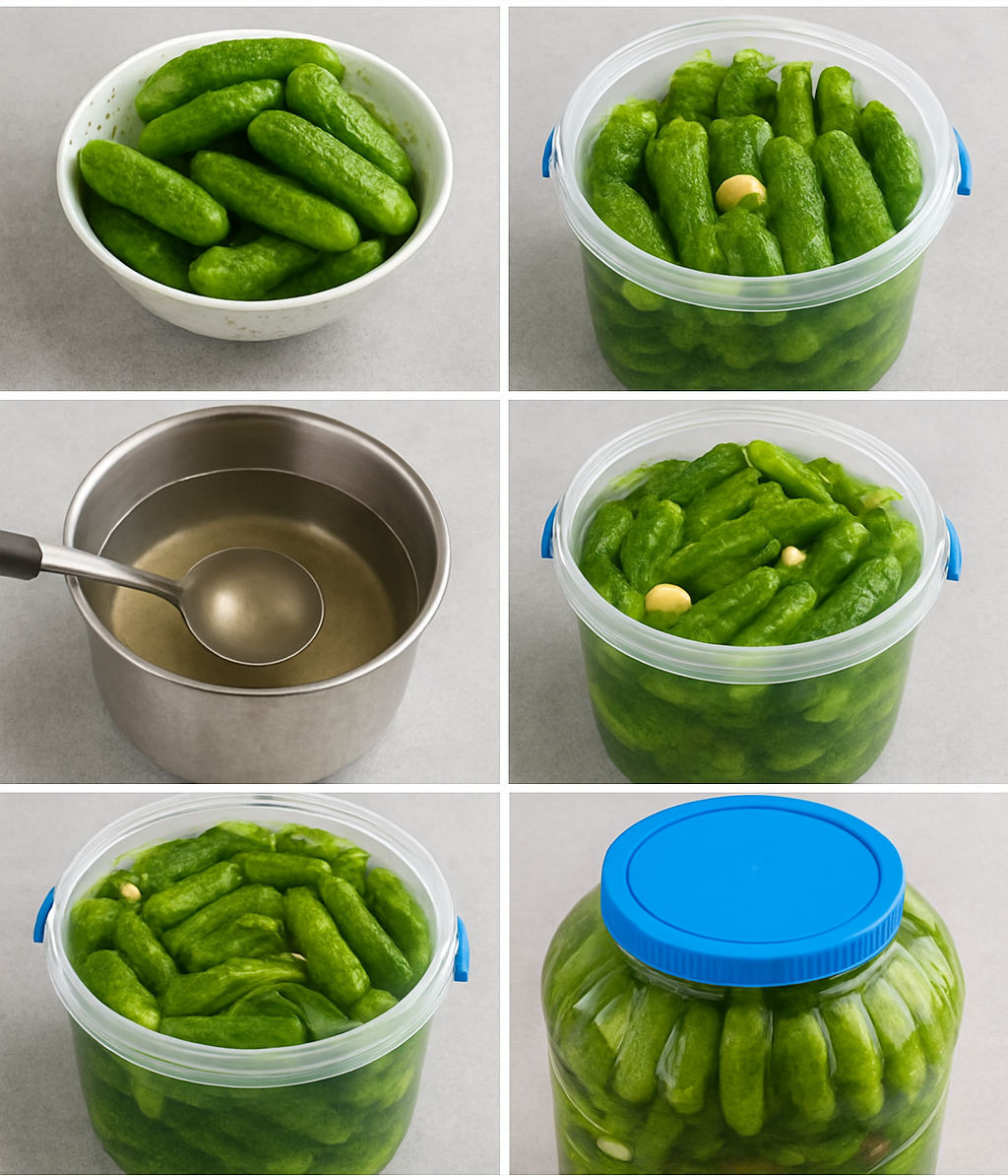 Kornişon Salatalık Turşusu Tarifi