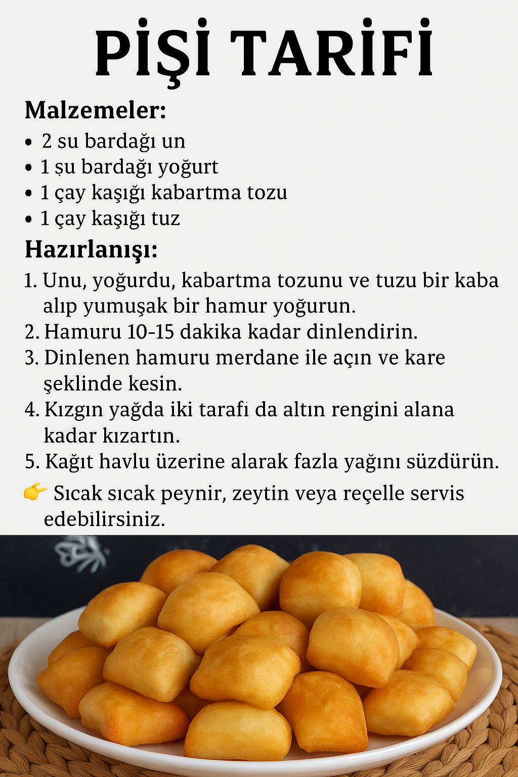 Pişi Tarifi Nasıl Yapılır