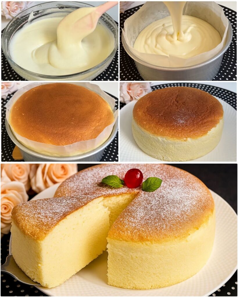 Pamuk Gibi Japon Sufle Keki (Unsuz Cheesecake) Tarifi