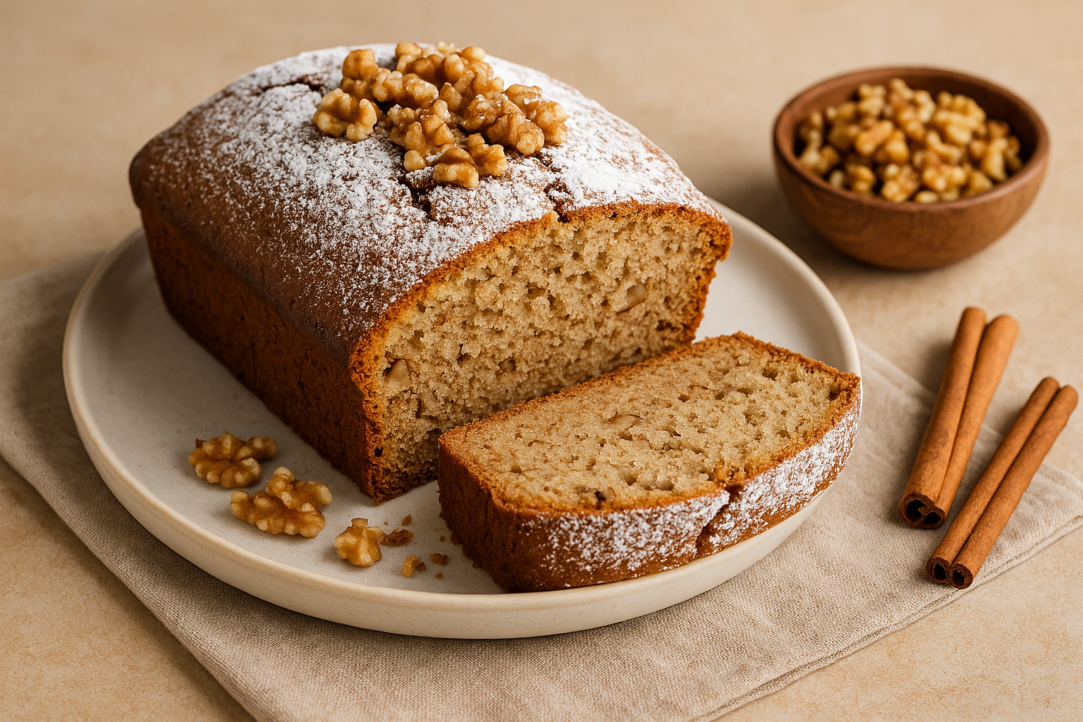 Cevizli Tarçınlı Ev Keki Tarifi
