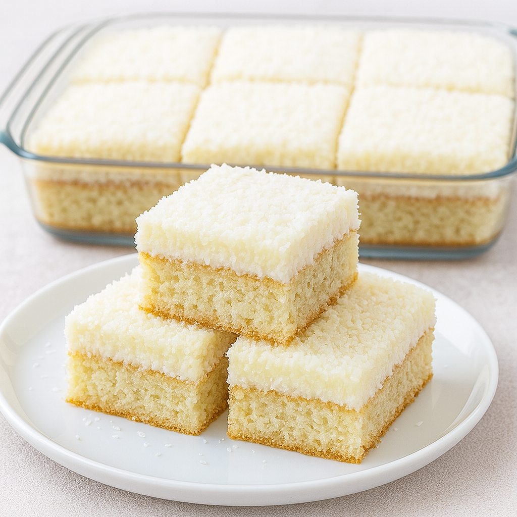 Kremalı Hindistan Cevizli Dilim Tatlısı Tarifi