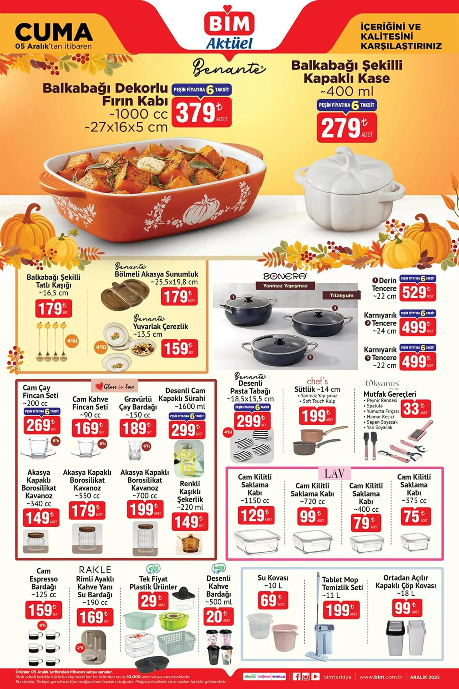 BİM 5 Aralık 2025 İndirimli Ürünler Kataloğu