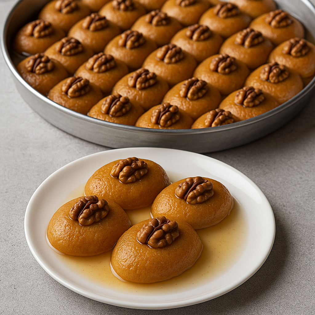 Bol Şerbetli Cevizli Şekerpare Tarifi