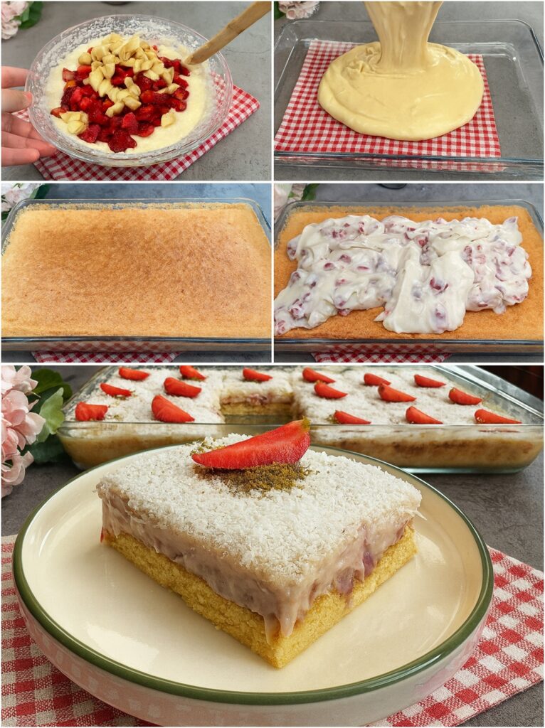 Yaş Pastadan Daha Lezzetli Meyveli Kolay Pasta Tarifi