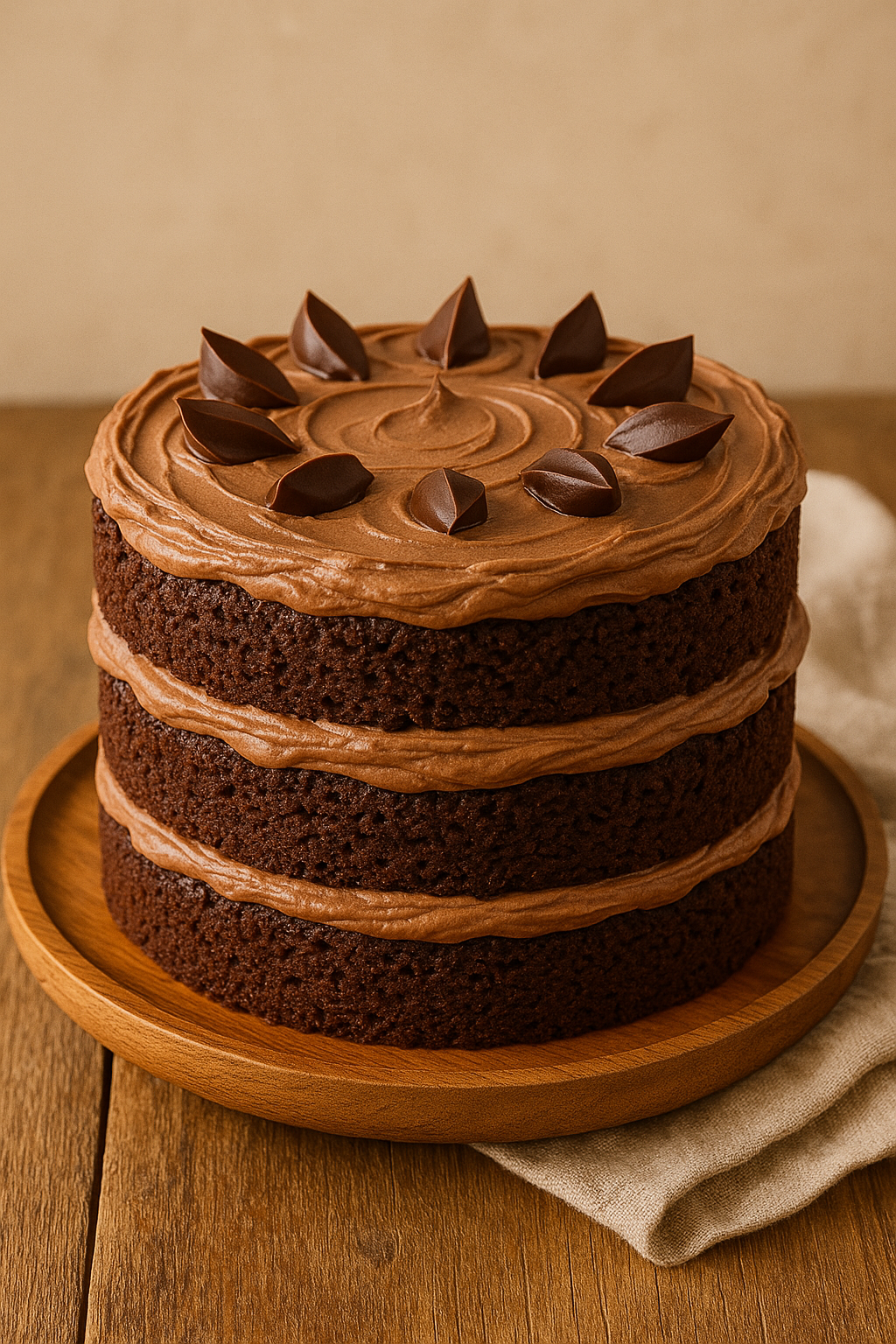 Kremalı Çikolatalı Doğum Günü Pastası