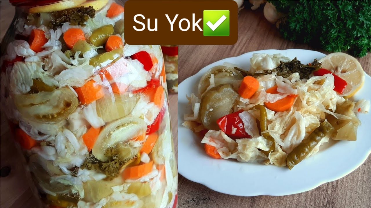 Susuz Kışlık Karışık Turşu Tarifi