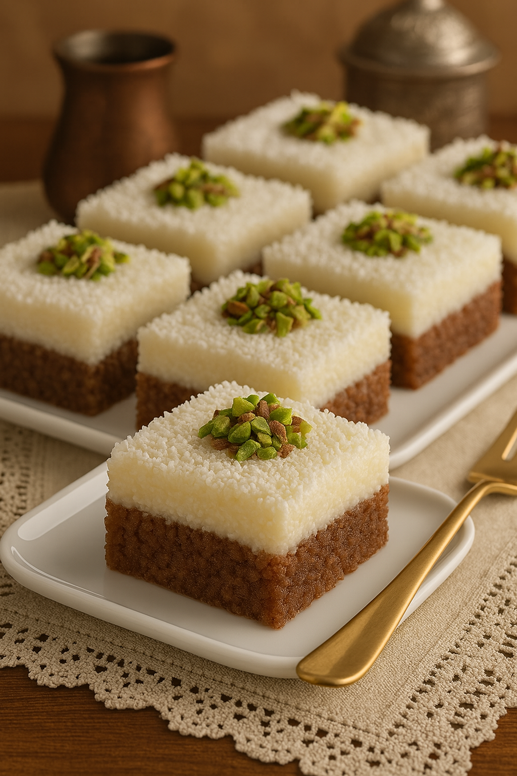 İki Katlı Sütlü İrmik Tatlısı Tarifi