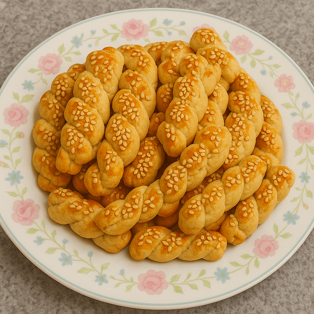 Kıyır Kıyır Susamlı Burgu Kurabiye Tarifi