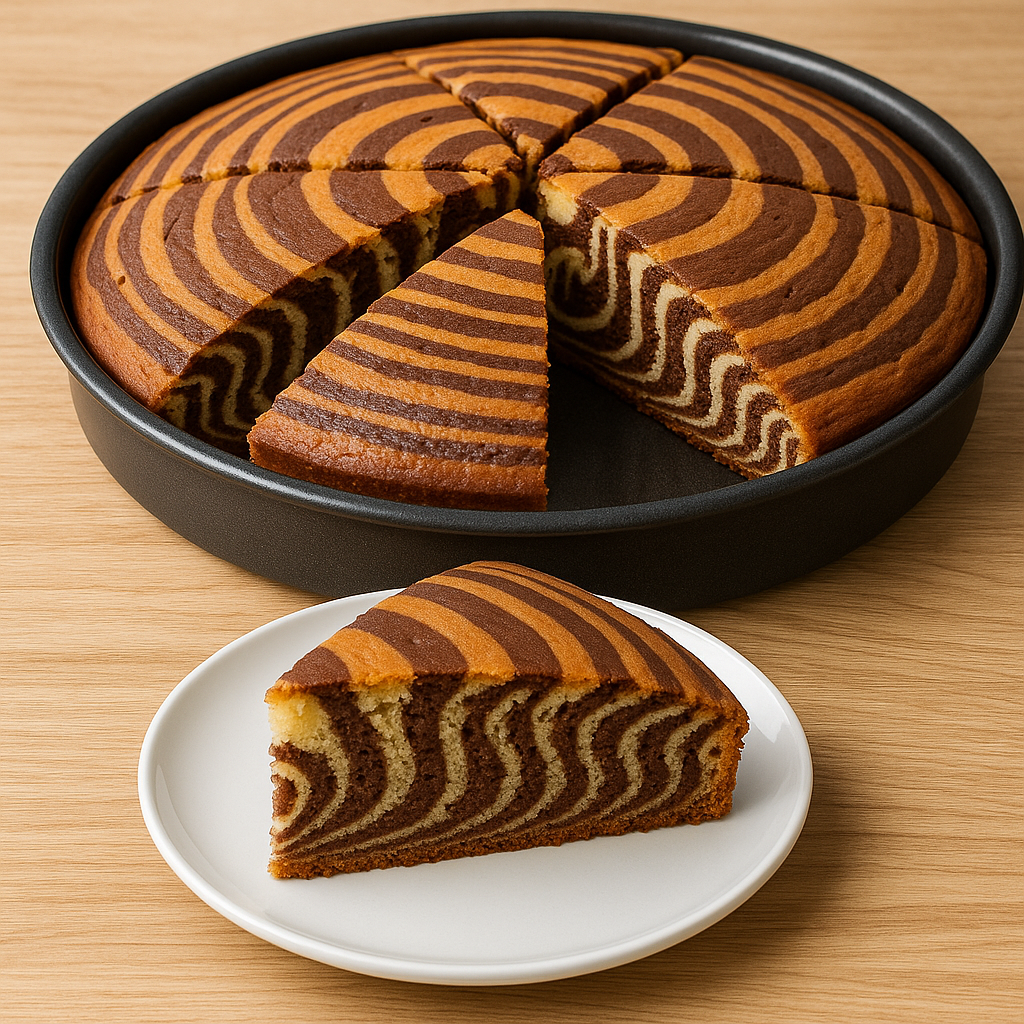 Yumuşacık Tam Kıvamında Zebra Kek Tarifi