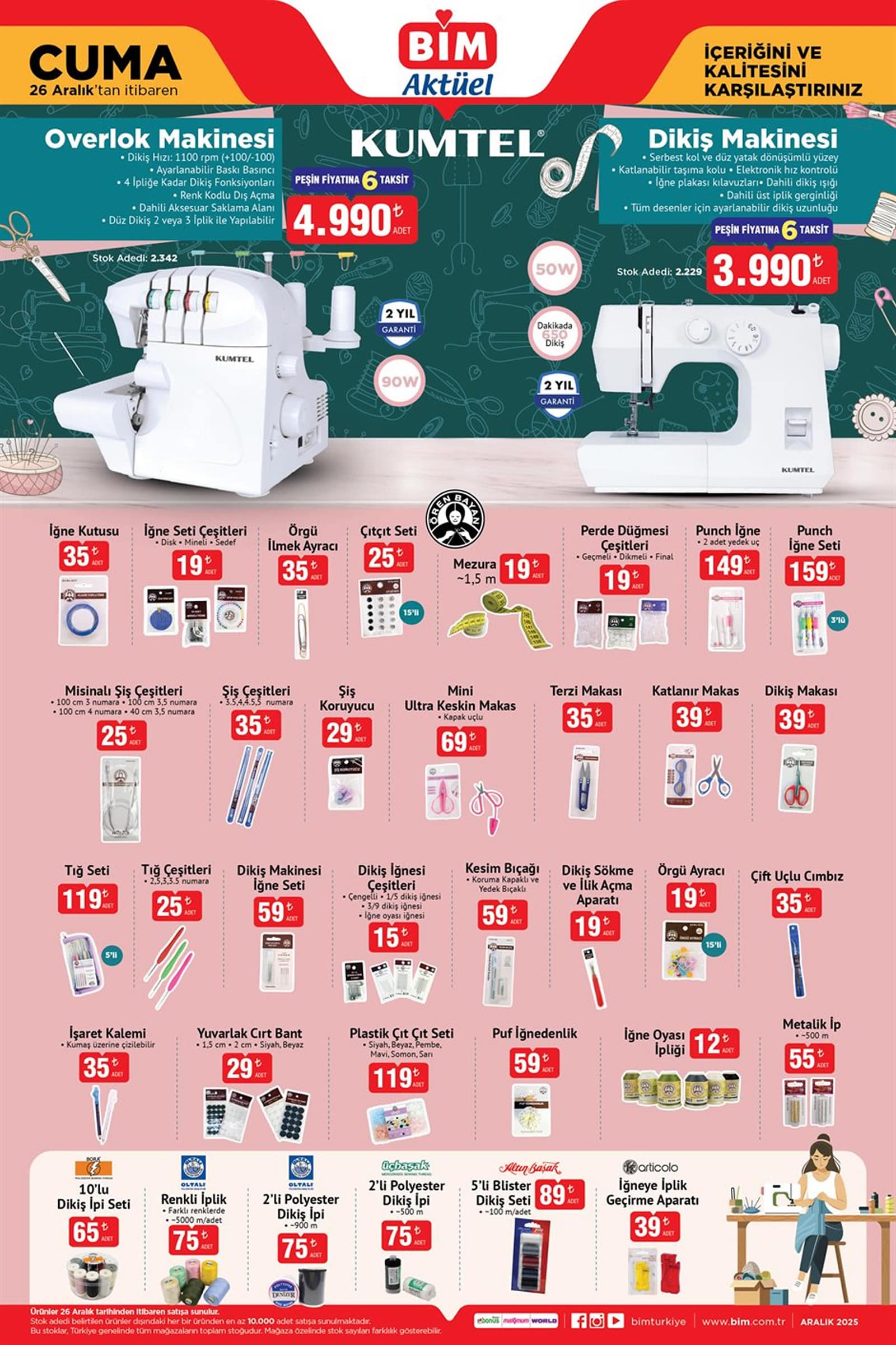 BİM 26 ARALIK 2025 AKTÜEL KATALOĞU