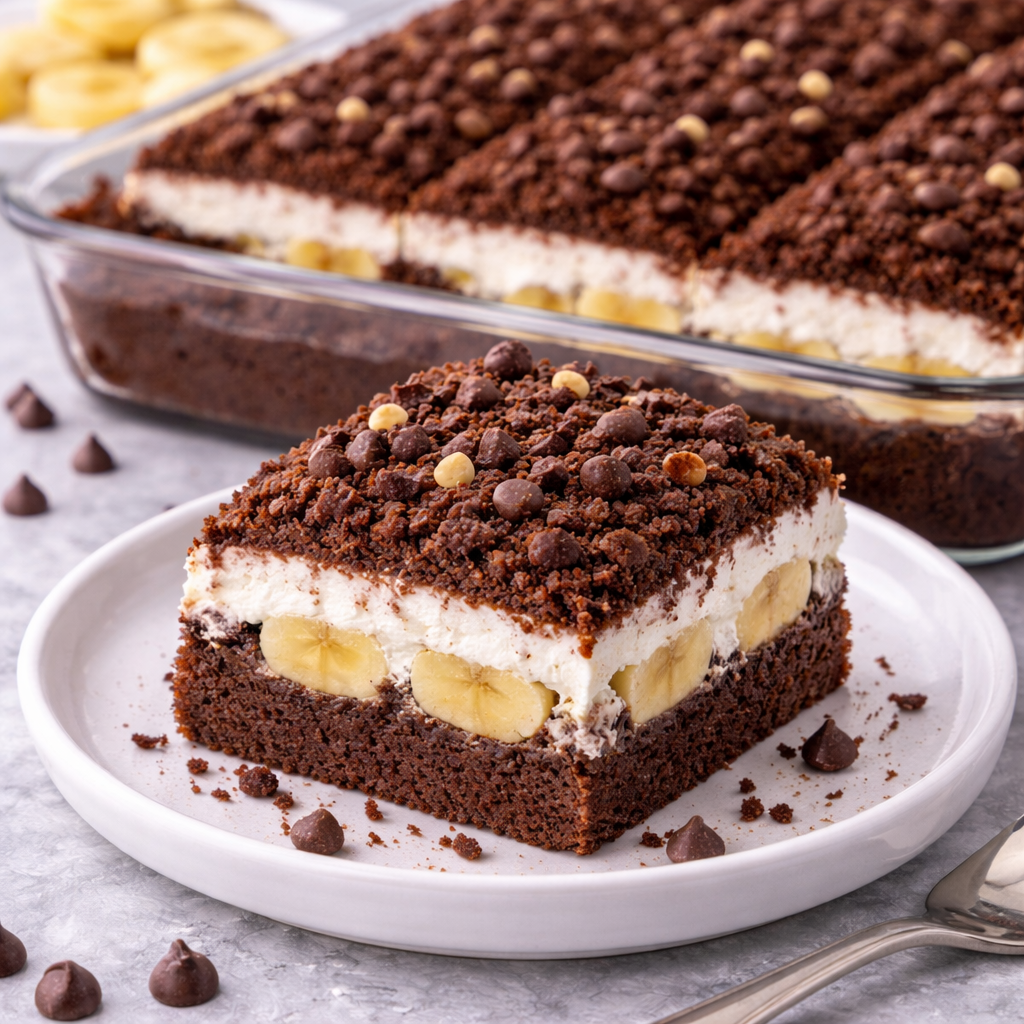 Borcamda Köstebek Pasta Tarifi (Muzlu – Çikolatalı, Kare)