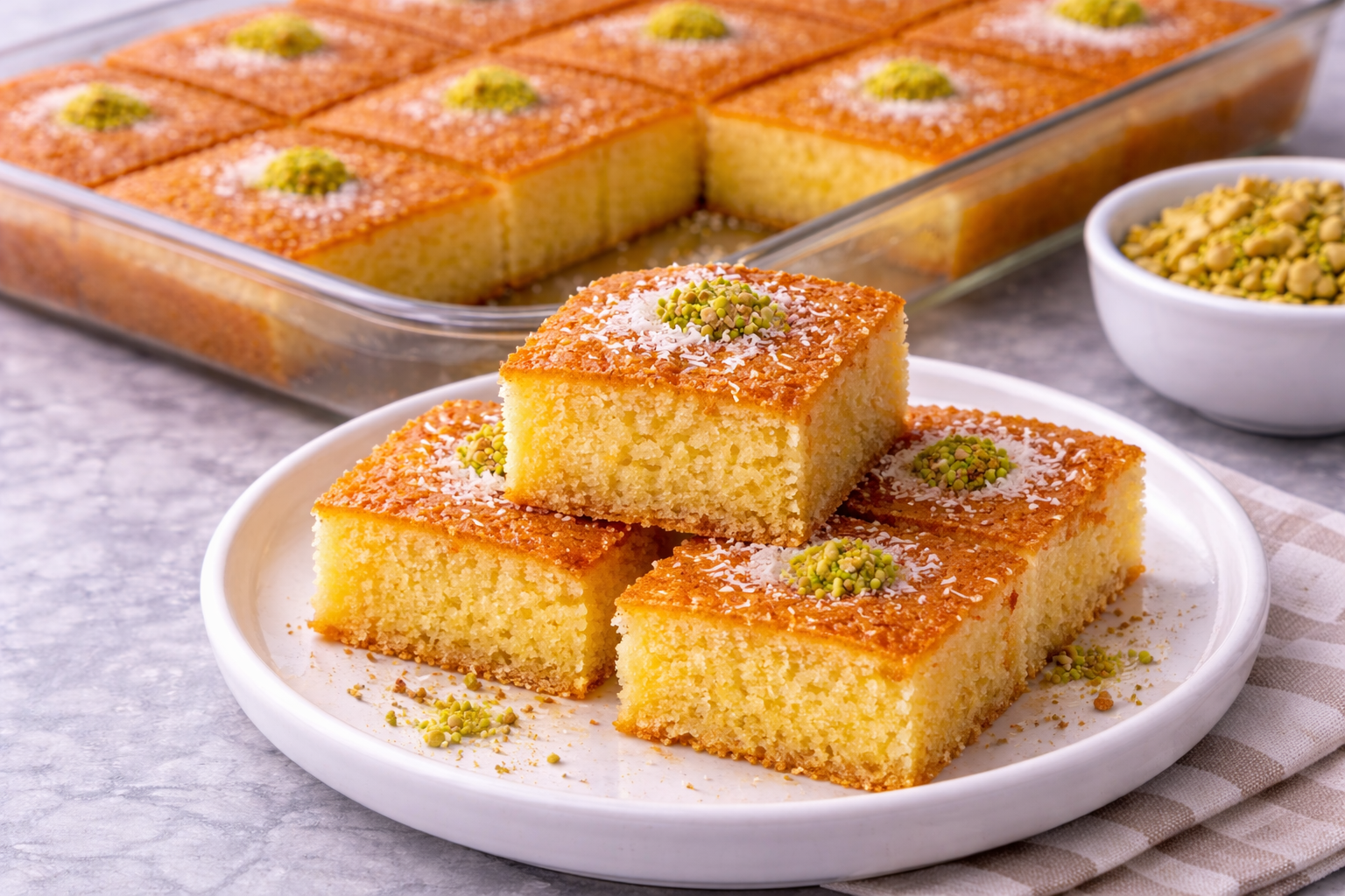 Revani Tarifi (Yumuşacık, Şerbetini Tam Çeken)