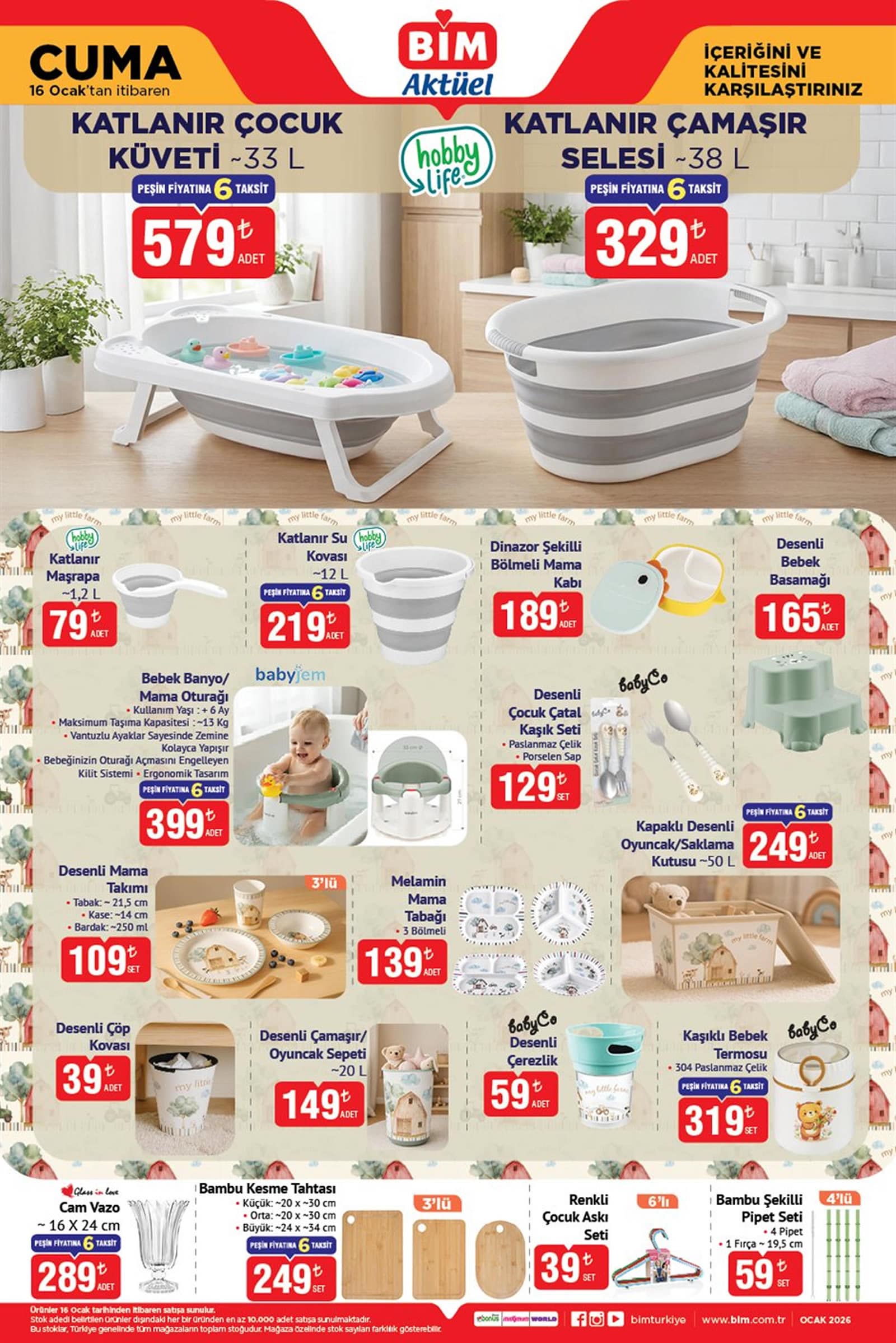 BİM 16 Ocak 2026 Aktüel Ürünler Kataloğu