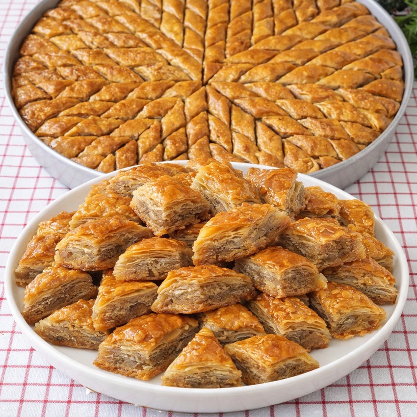 Çıtır Çıtır El Açması Cevizli Ev Baklavası Tarifi