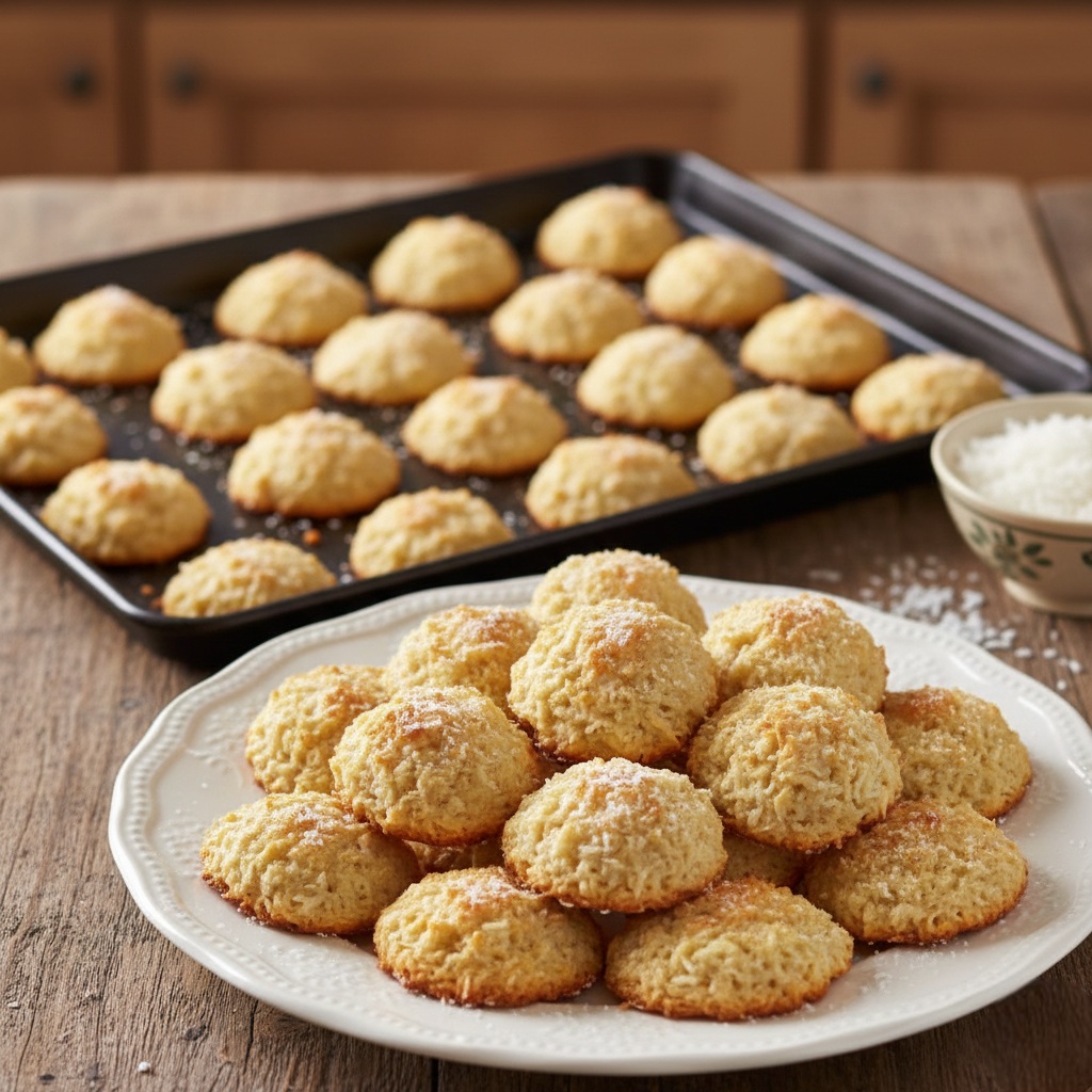 Pastane Usulü Hindistan Cevizli Kurabiye