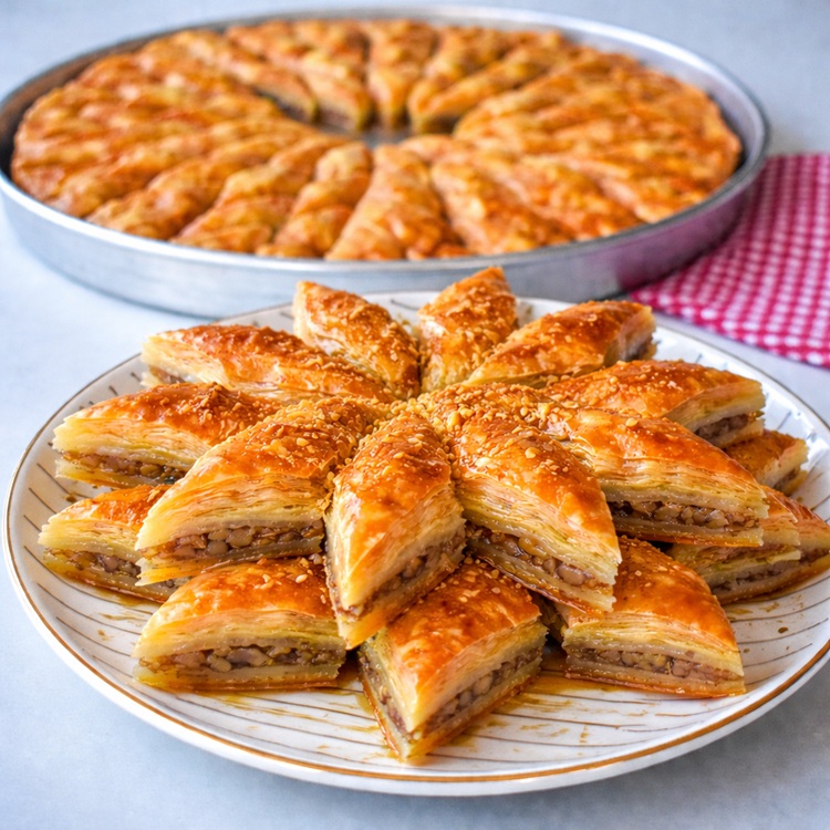 Yıldız Dilim Cevizli Baklava Tarifi