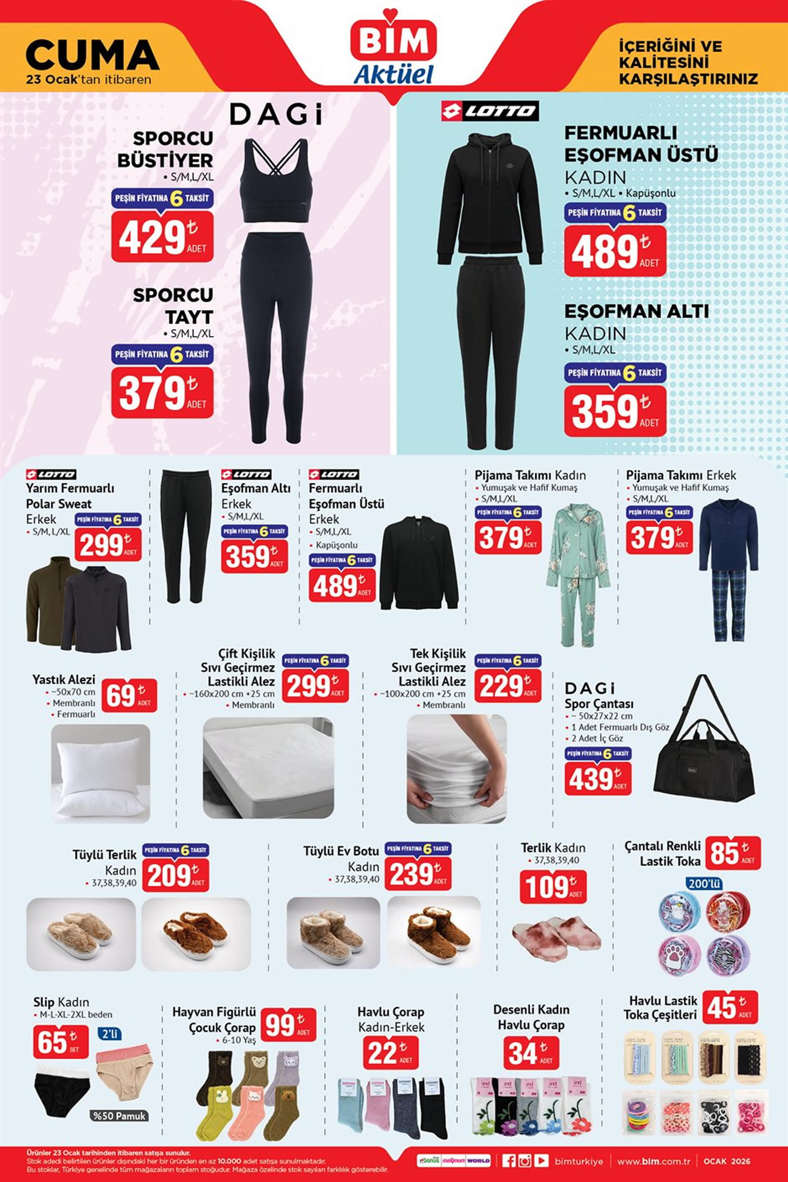 BİM 23 Ocak 2026 Aktüel Ürünler