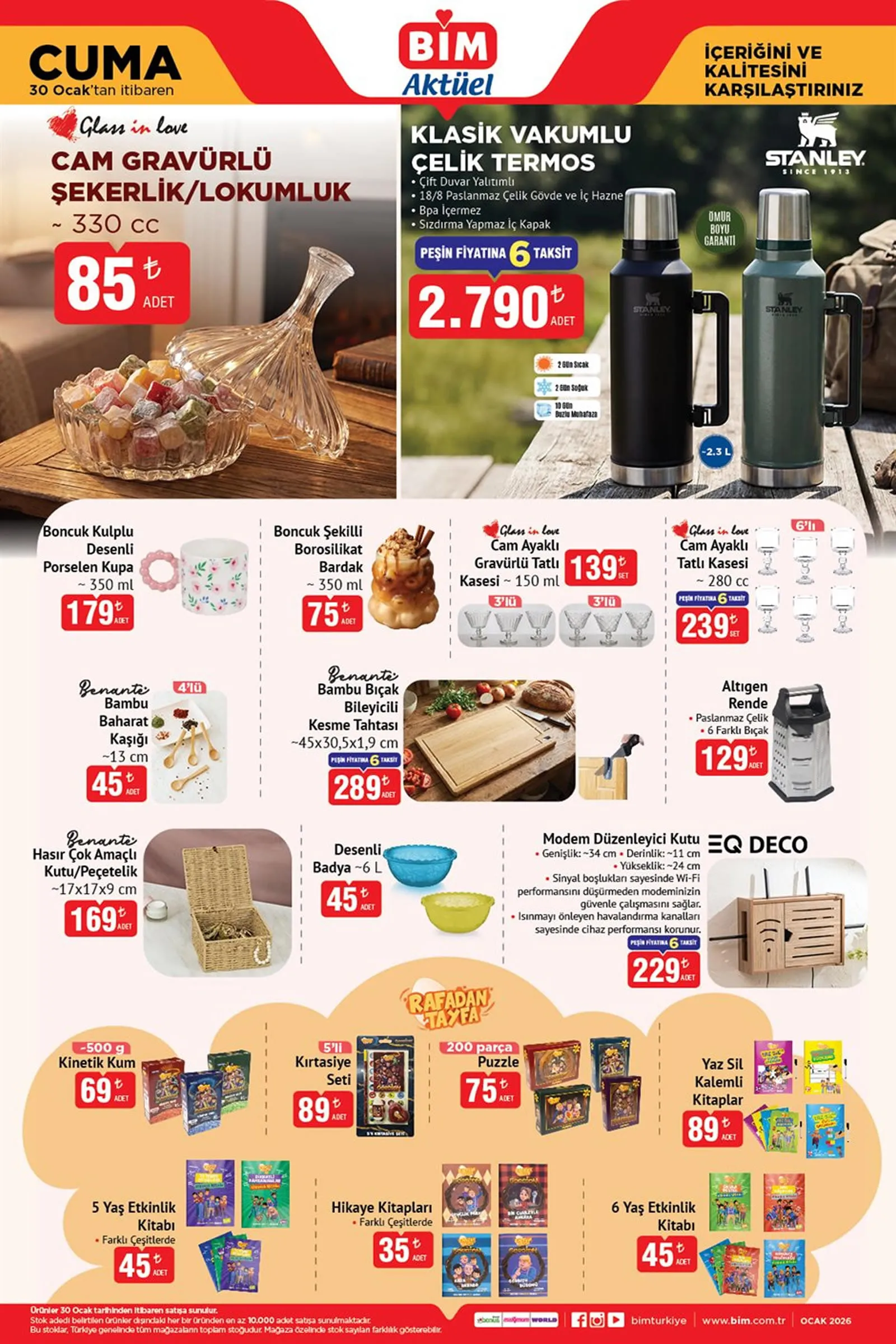 BİM 30 Ocak 2026 Aktüel Ürünler Kataloğu