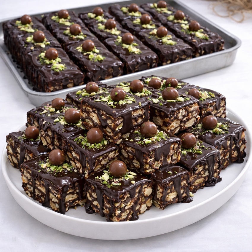 Çikolatalı Bisküvili Mozaik Pasta Tarifi