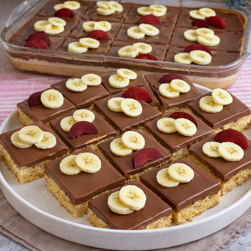 Çikolatalı Muzlu Tepsi Pastası Tarifi