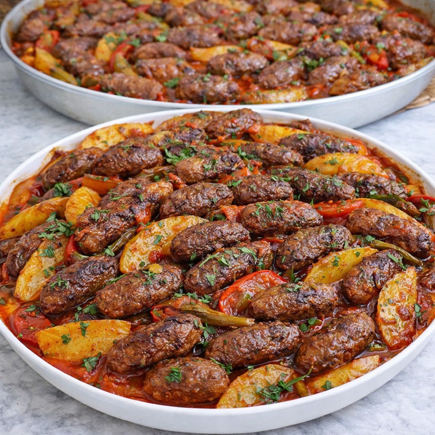 Fırında Sebzeli Köfte Tarifi