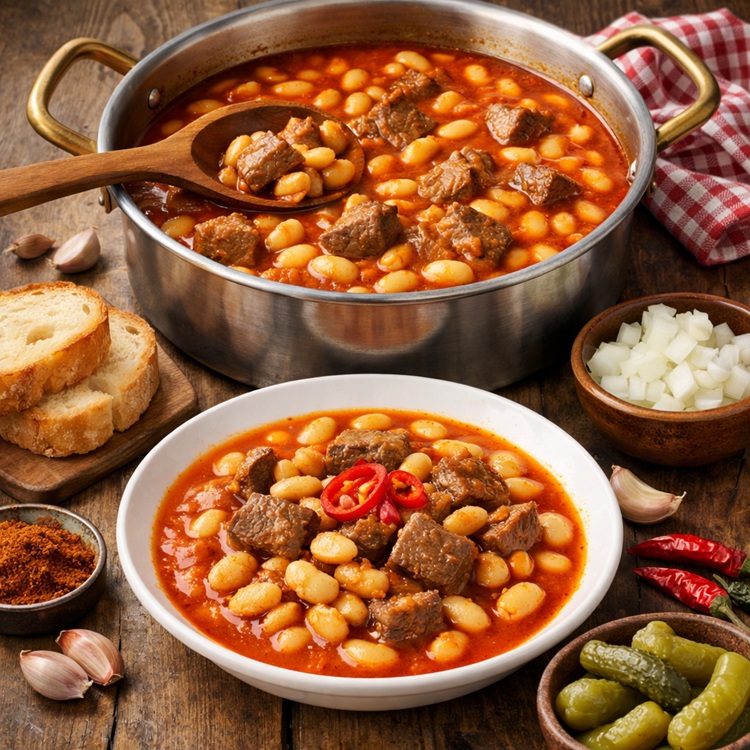 Etli Kuru Fasulye Tarifi