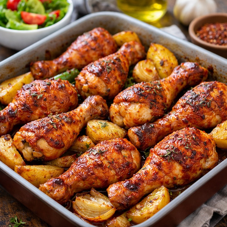 Fırında Soslu Tavuk Tarifi