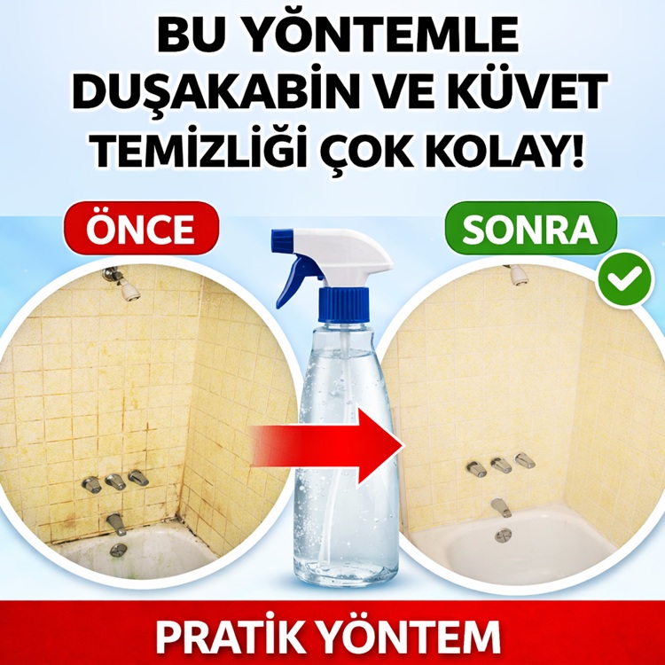 Duşakabin ve Küvet temizliğinin püf noktaları