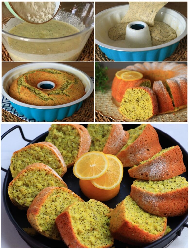 Limonlu Haşhaşlı Pamuk Kek Tarifi