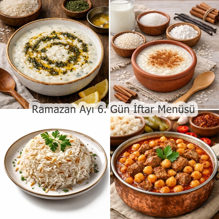 Ramazan Ayı 6. Gün İftar Menüsü