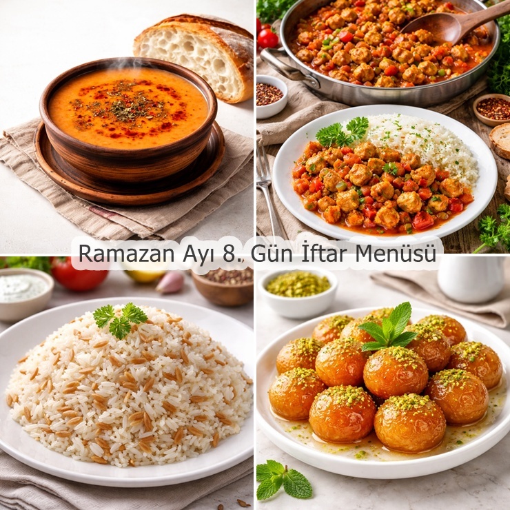 Ramazan Ayı 8. Gün İftar Menüsü