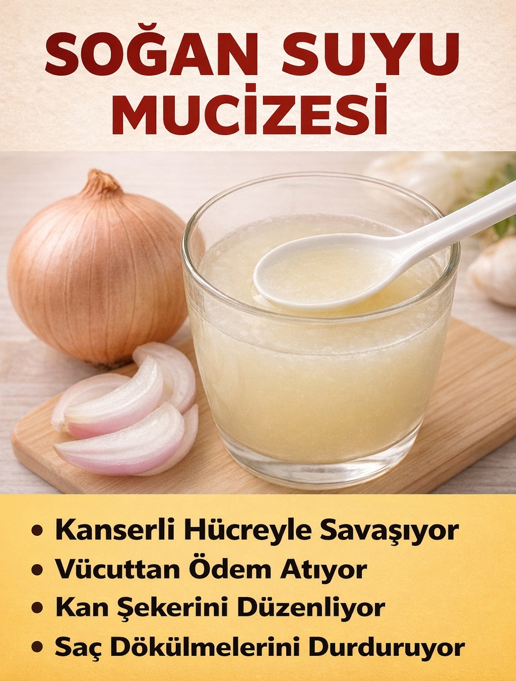 Soğan tam bir şifa kaynağı