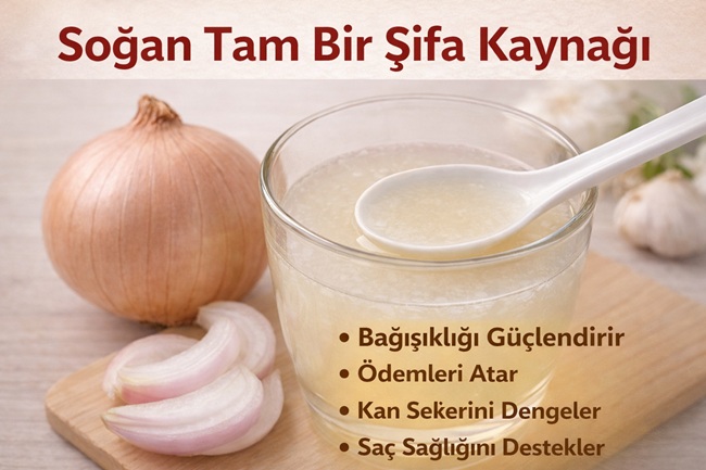 Soğan tam bir şifa kaynağı
